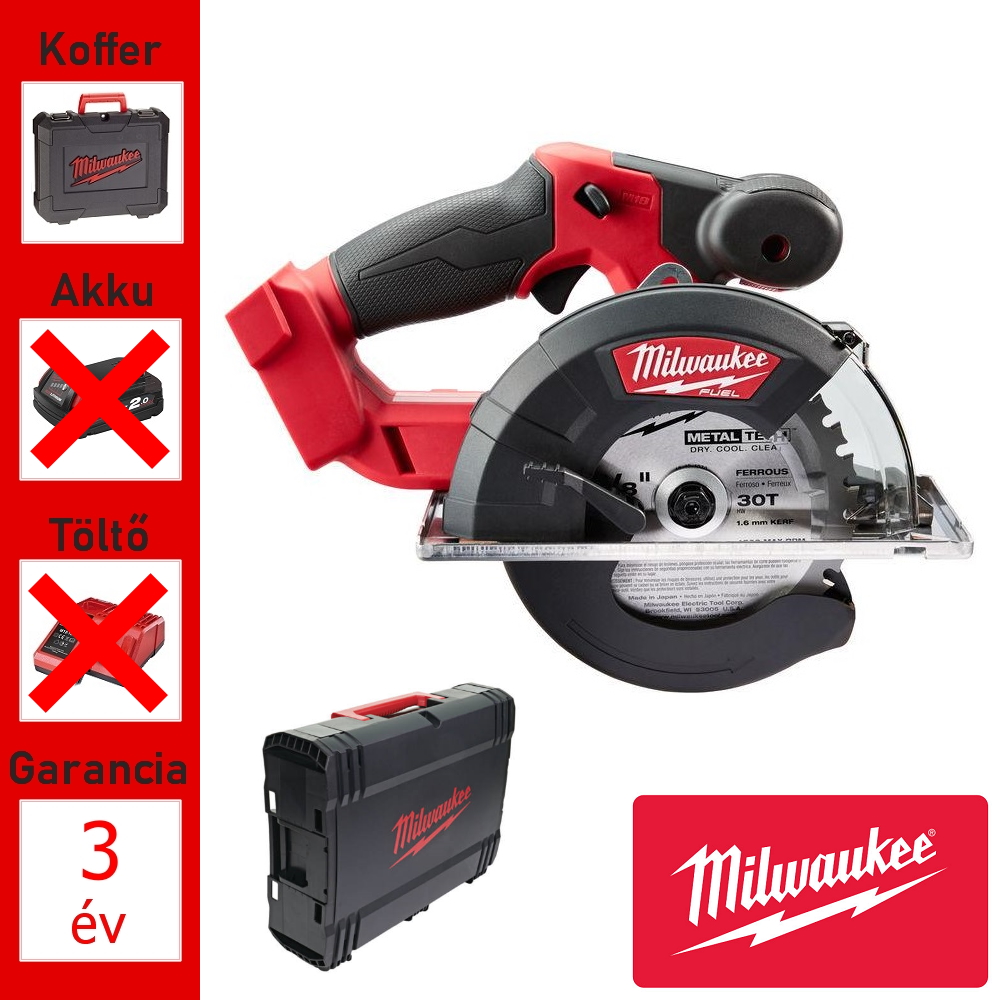 Milwaukee 18V fémvágó körfűrész géptest 150mm + koffer